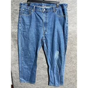 Levi's 550 Jeans Mens 42x30 Straight Leg Cotton Medium Wash Denim Blue